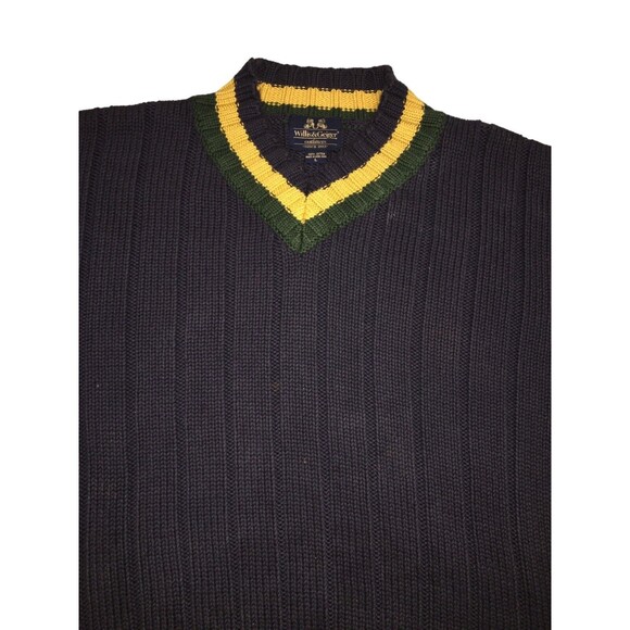 Willis & Geiger Outfitters Mens Striped Cotton V-Neck Pullover Sweater Large - Picture 9 of 13
